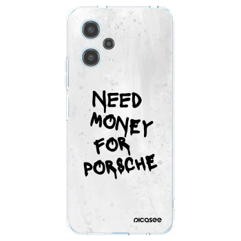 Picasee silikonowe przeźroczyste etui na Xiaomi Redmi Note 12 5G - White Dollar