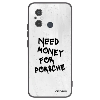 Picasee silikonowe czarne etui na Xiaomi Redmi 12C - White Dollar