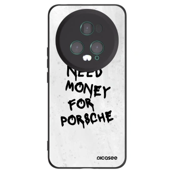 Picasee silikonowe czarne etui na Honor Magic5 Pro - White Dollar