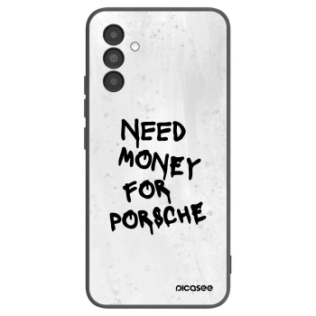 Picasee silikonowe czarne etui na Samsung Galaxy A04s A047F - White Dollar