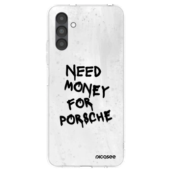 Picasee silikonowe przeźroczyste etui na Samsung Galaxy A04s A047F - White Dollar