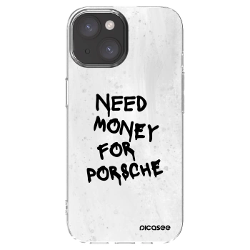 Picasee silikonowe przeźroczyste etui na Apple iPhone 15 - White Dollar