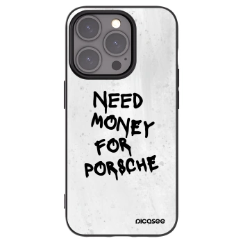 Picasee silikonowe czarne etui na Apple iPhone 15 Pro - White Dollar