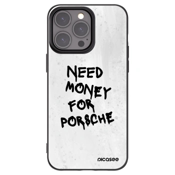 Picasee silikonowe czarne etui na Apple iPhone 15 Pro Max - White Dollar