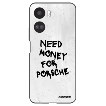 Picasee silikonowe czarne etui na Honor 90 Lite 5G - White Dollar