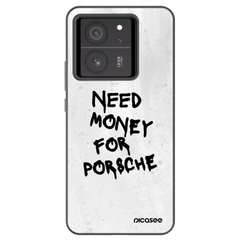 Picasee silikonowe czarne etui na Xiaomi 13T - White Dollar