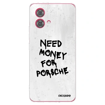 Picasee silikonowe przeźroczyste etui na Motorola Moto G84 5G - White Dollar