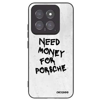 Picasee silikonowe czarne etui na Xiaomi 14 - White Dollar