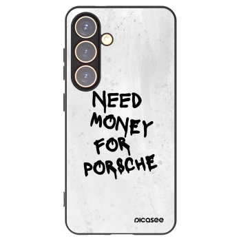 Picasee silikonowe czarne etui na Samsung Galaxy S24 S921B 5G - White Dollar