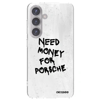 Picasee silikonowe przeźroczyste etui na Samsung Galaxy S24 S921B 5G - White Dollar