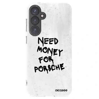 Picasee silikonowe przeźroczyste etui na Samsung Galaxy S23 FE S711B - White Dollar
