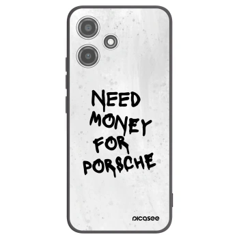 Picasee silikonowe czarne etui na Xiaomi Redmi 12 5G - White Dollar