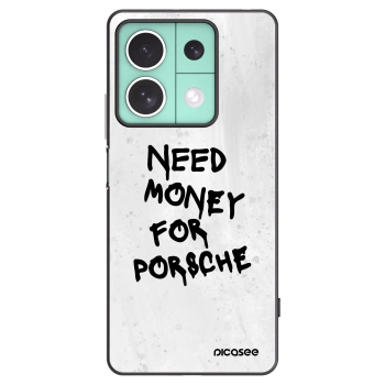 Picasee silikonowe czarne etui na Xiaomi Redmi Note 13 5G - White Dollar