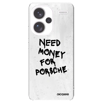 Picasee silikonowe przeźroczyste etui na Xiaomi Redmi Note 13 Pro+ 5G - White Dollar
