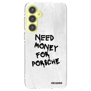 Picasee silikonowe przeźroczyste etui na Samsung Galaxy A35 5G A356B - White Dollar