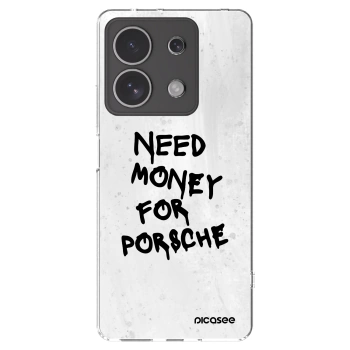 Picasee silikonowe przeźroczyste etui na Xiaomi Redmi Note 13 4G - White Dollar