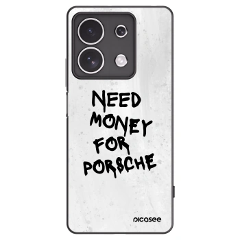 Picasee silikonowe czarne etui na Xiaomi Redmi Note 13 4G - White Dollar
