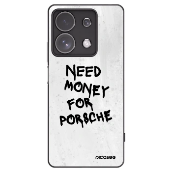Picasee silikonowe czarne etui na Xiaomi Redmi Note 13 Pro 4G - White Dollar