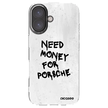 Picasee silikonowe przeźroczyste etui na Apple iPhone 16 - White Dollar