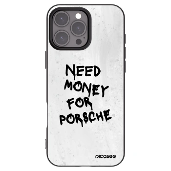 Picasee silikonowe czarne etui na Apple iPhone 16 Pro Max - White Dollar