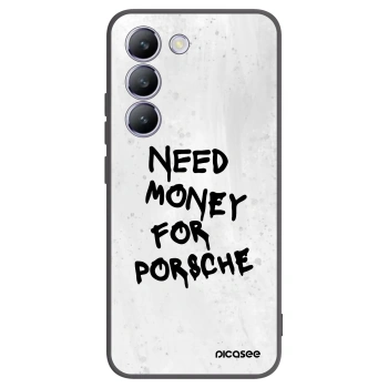 Picasee silikonowe czarne etui na Vivo V40 SE 5G - White Dollar