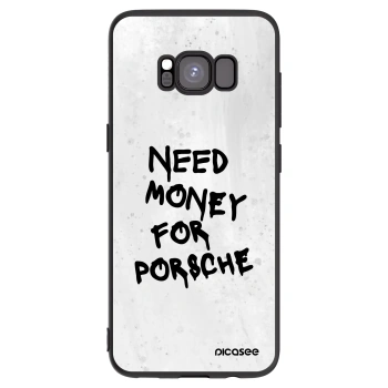 Picasee silikonowe czarne etui na Samsung Galaxy S8 G950F - White Dollar