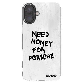 Picasee silikonowe przeźroczyste etui na Apple iPhone 16 Plus - White Dollar