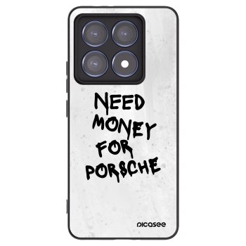 Picasee silikonowe czarne etui na Xiaomi 14T Pro - White Dollar