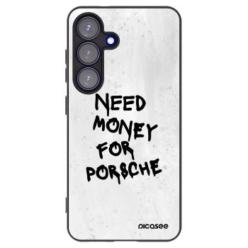 Picasee silikonowe czarne etui na Samsung Galaxy S25 5G - White Dollar