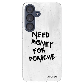 Picasee silikonowe przeźroczyste etui na Samsung Galaxy S25 5G - White Dollar