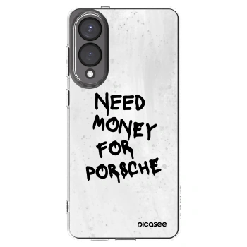 Picasee silikonowe przeźroczyste etui na Samsung Galaxy S25 Edge 5G - White Dollar