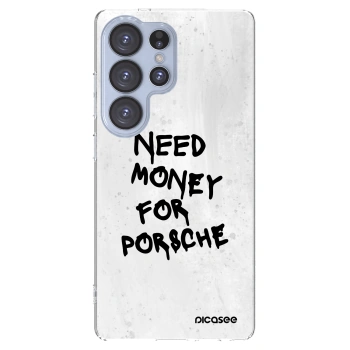 Picasee silikonowe przeźroczyste etui na Samsung Galaxy S25 Ultra 5G - White Dollar