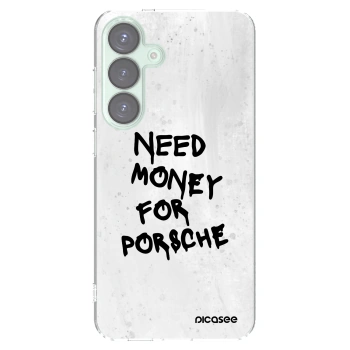 Picasee silikonowe przeźroczyste etui na Samsung Galaxy S25+ 5G - White Dollar