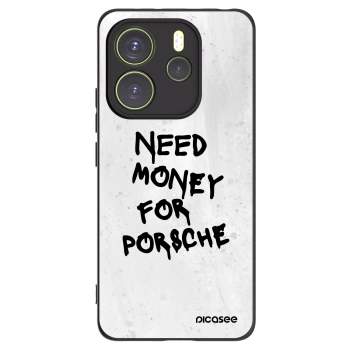 Picasee silikonowe czarne etui na Xiaomi Redmi Note 14 4G - White Dollar