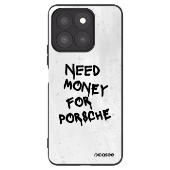 Picasee silikonowe czarne etui na Honor X8c - White Dollar