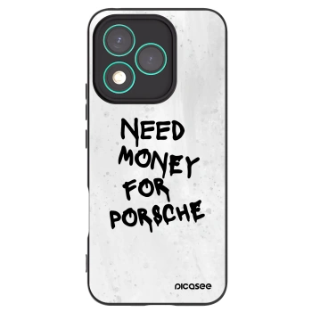 Picasee silikonowe czarne etui na Honor 400 Lite 5G - White Dollar