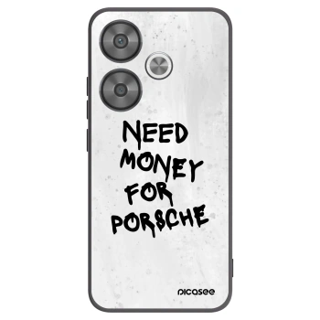 Picasee silikonowe czarne etui na Xiaomi Poco F6 - White Dollar