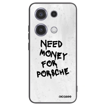 Picasee silikonowe czarne etui na Xiaomi Redmi Note 14S - White Dollar