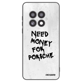 Picasee silikonowe czarne etui na OnePlus 13 5G - White Dollar