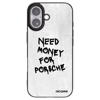 Picasee silikonowe czarne etui na Apple iPhone 17 - White Dollar