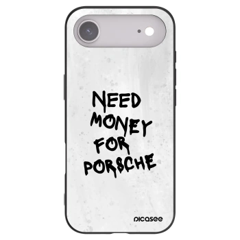 Picasee silikonowe czarne etui na Apple iPhone Air - White Dollar