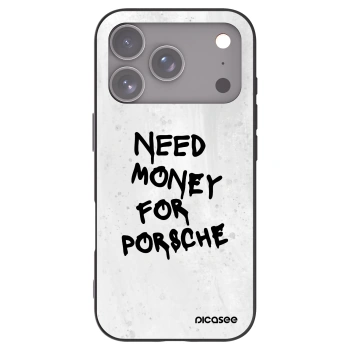 Picasee silikonowe czarne etui na Apple iPhone 17 Pro - White Dollar