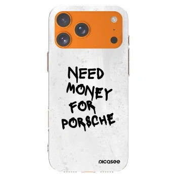Picasee silikonowe przeźroczyste etui na Apple iPhone 17 Pro Max - White Dollar