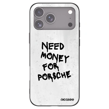 Picasee silikonowe czarne etui na Apple iPhone 17 Pro Max - White Dollar