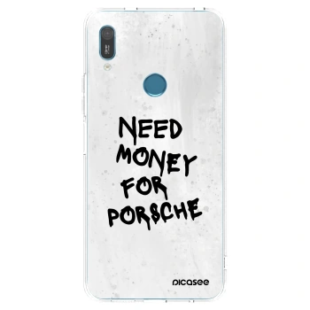 Picasee silikonowe przeźroczyste etui na Huawei Y6 2019 - White Dollar