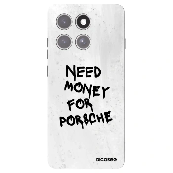Picasee silikonowe czarne etui na Motorola Edge 60 Pro - White Dollar