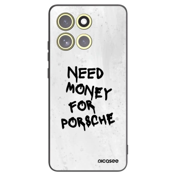 Picasee silikonowe czarne etui na Motorola Moto G86 5G - White Dollar