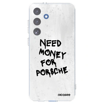 Picasee silikonowe przeźroczyste etui na Samsung Galaxy S25 FE 5G - White Dollar