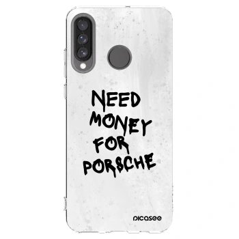 Picasee silikonowe przeźroczyste etui na Huawei P30 Lite - White Dollar
