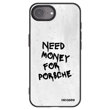 Picasee silikonowe czarne etui na Apple iPhone 17e - White Dollar